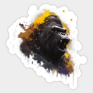 Gorilla Roar Sticker